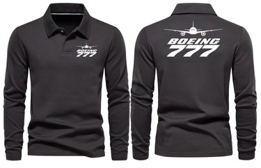 BOEING 777 LONG SLEEVE POLO